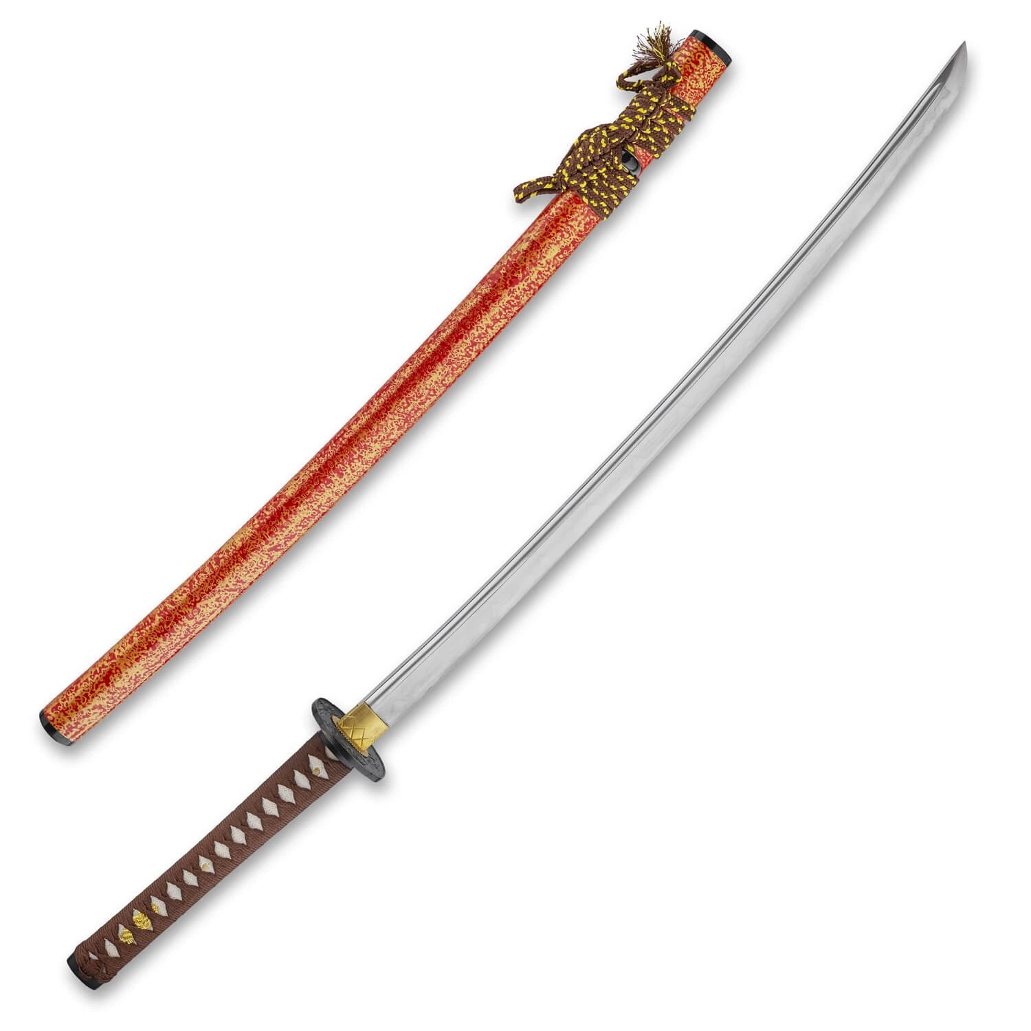 foto Kawashima �emesln� replika me�e katana Orenji Jigoku, ocel AISI 1065